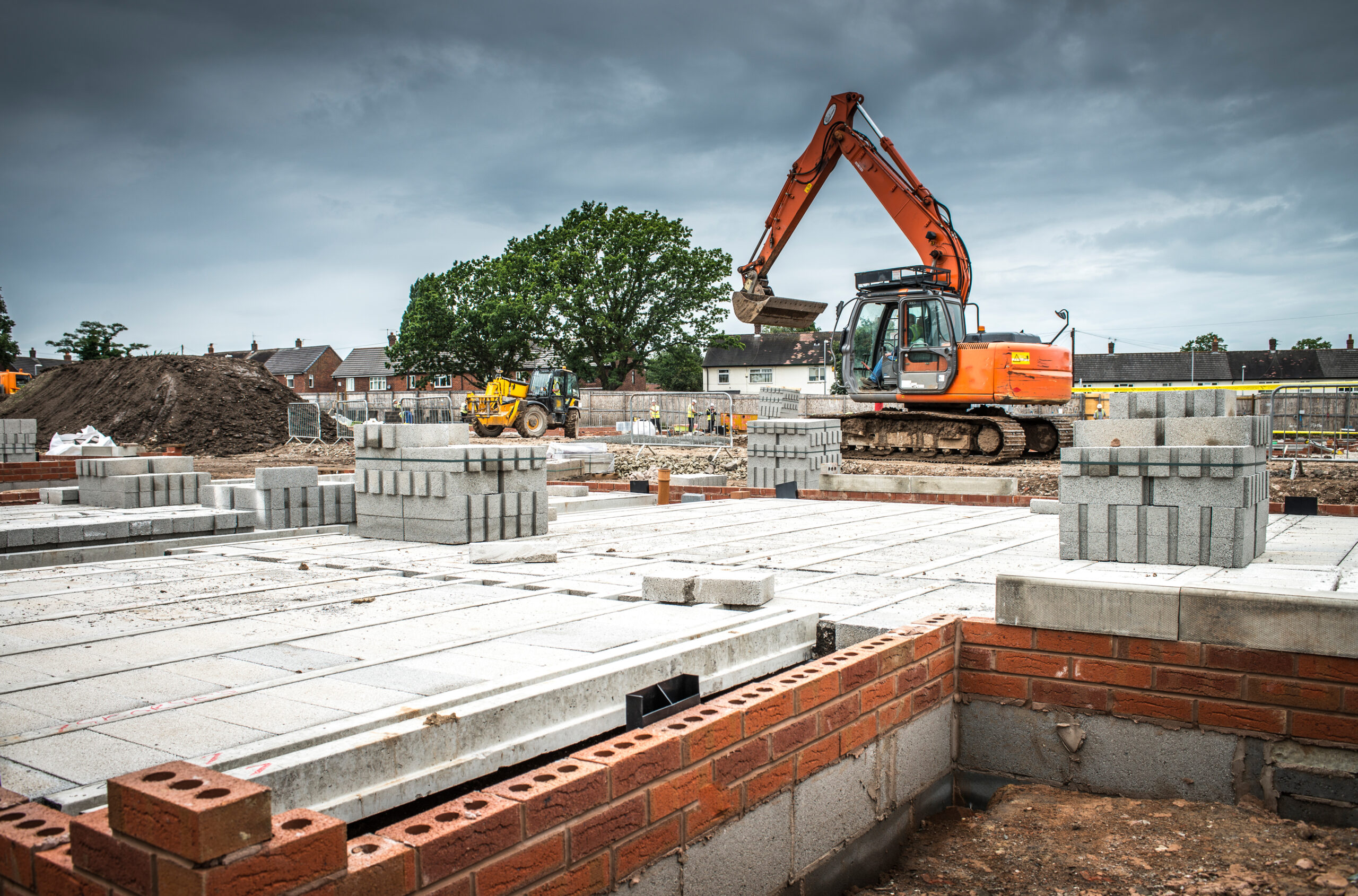 
Commercial Building Maintenance Regulations - Building site with visible walls